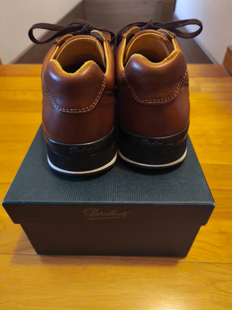 【美品】Paraboot PLAY- パラブーツ　ブラウン レザー スニーカー
