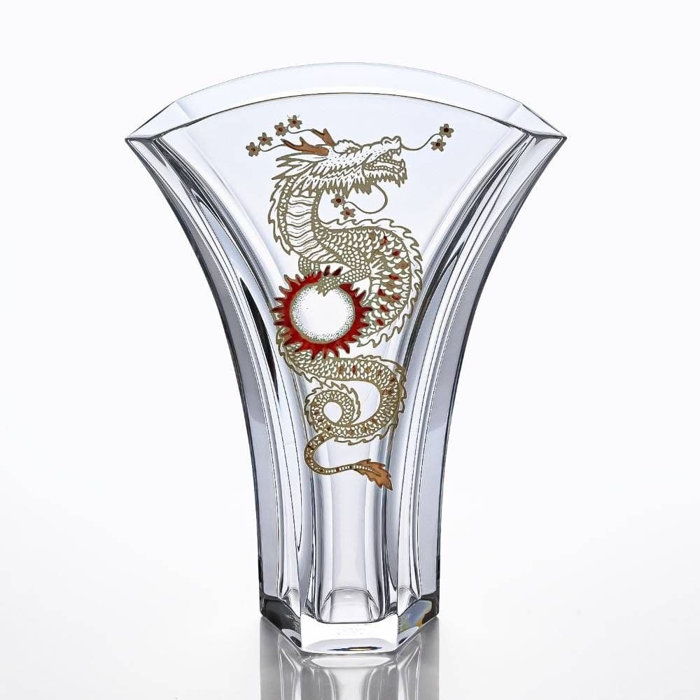 レア Baccarat フラワーベース 花瓶ギンコ バカラ龍 竜 辰GINKGO