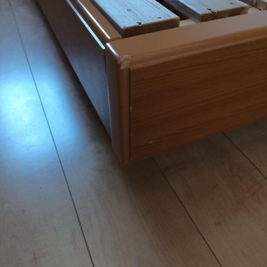 セミダブルベッドフレーム 木製 ナチュラルウッド