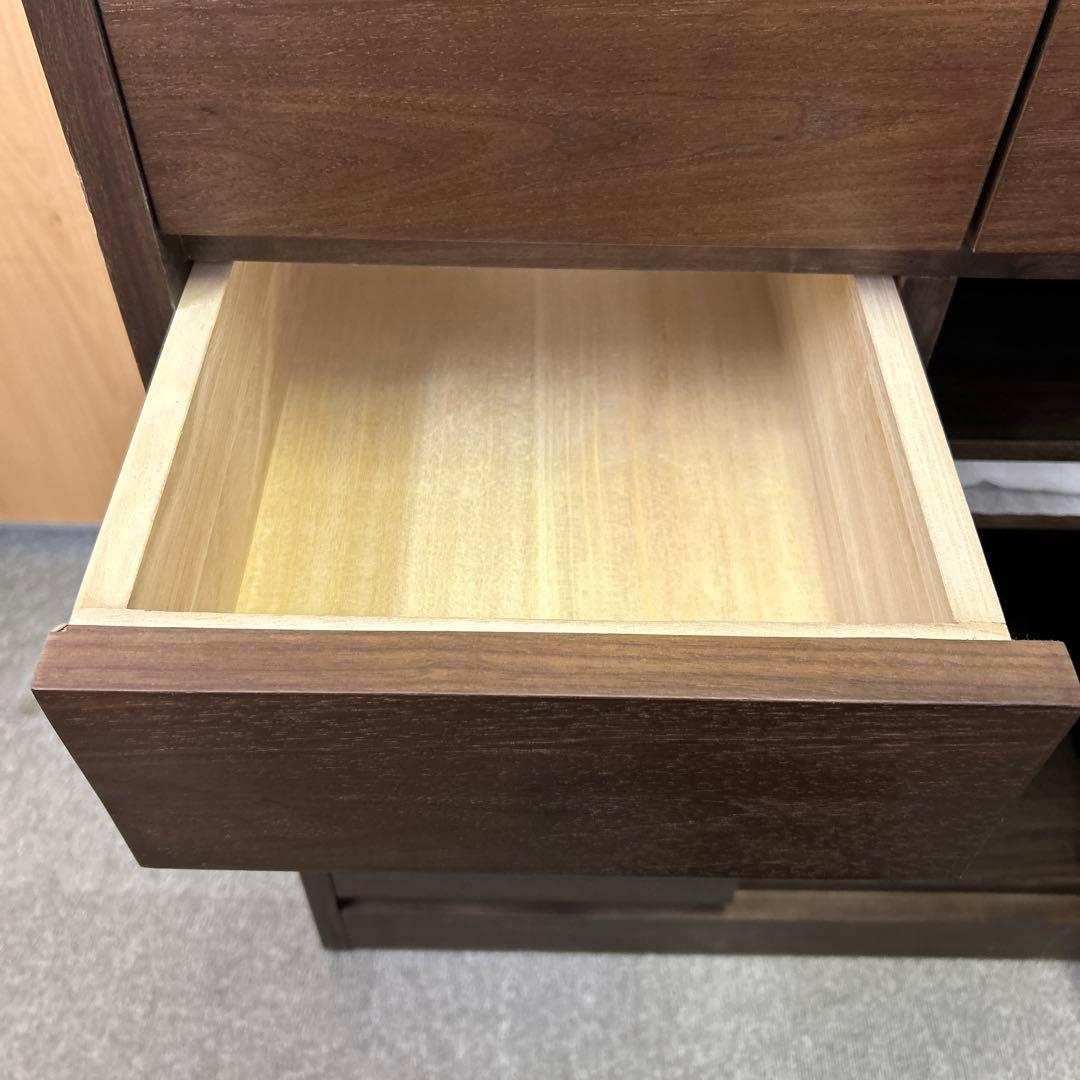 ★未使用訳あり★キャビネット 新城家具 アキレア ウォールナット