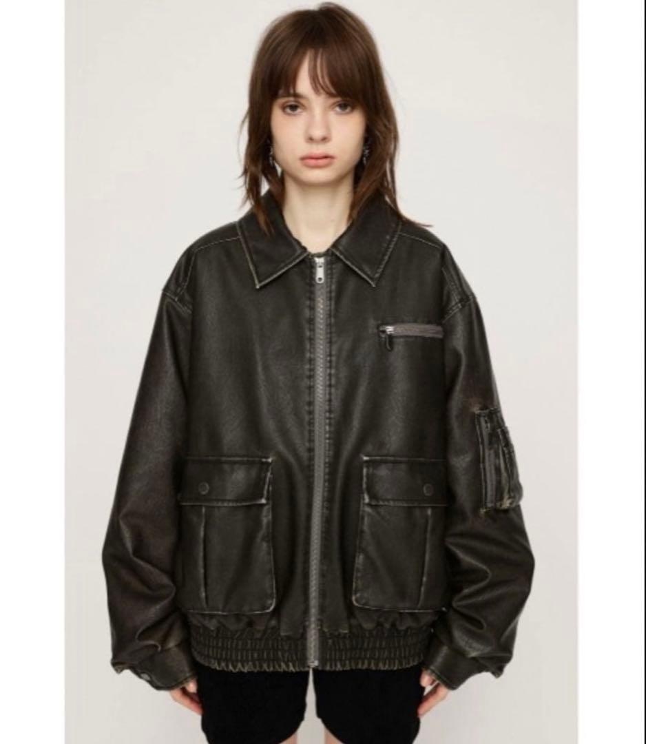 【完売商品】SLY VINTAGE F/LEATHER S/BZ