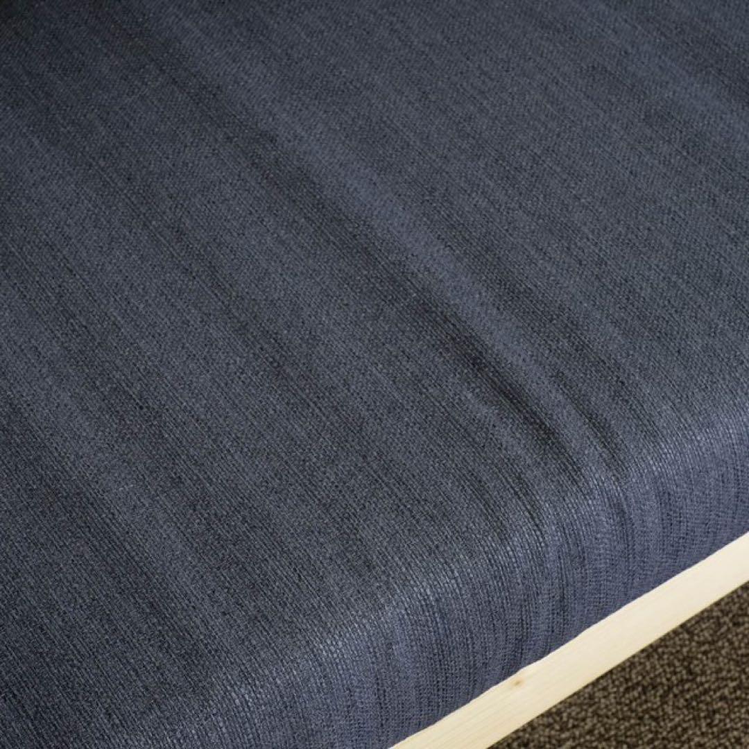 I 新品 北欧 ソファベッド グレー カントリー パイン材 すのこ 省スペース