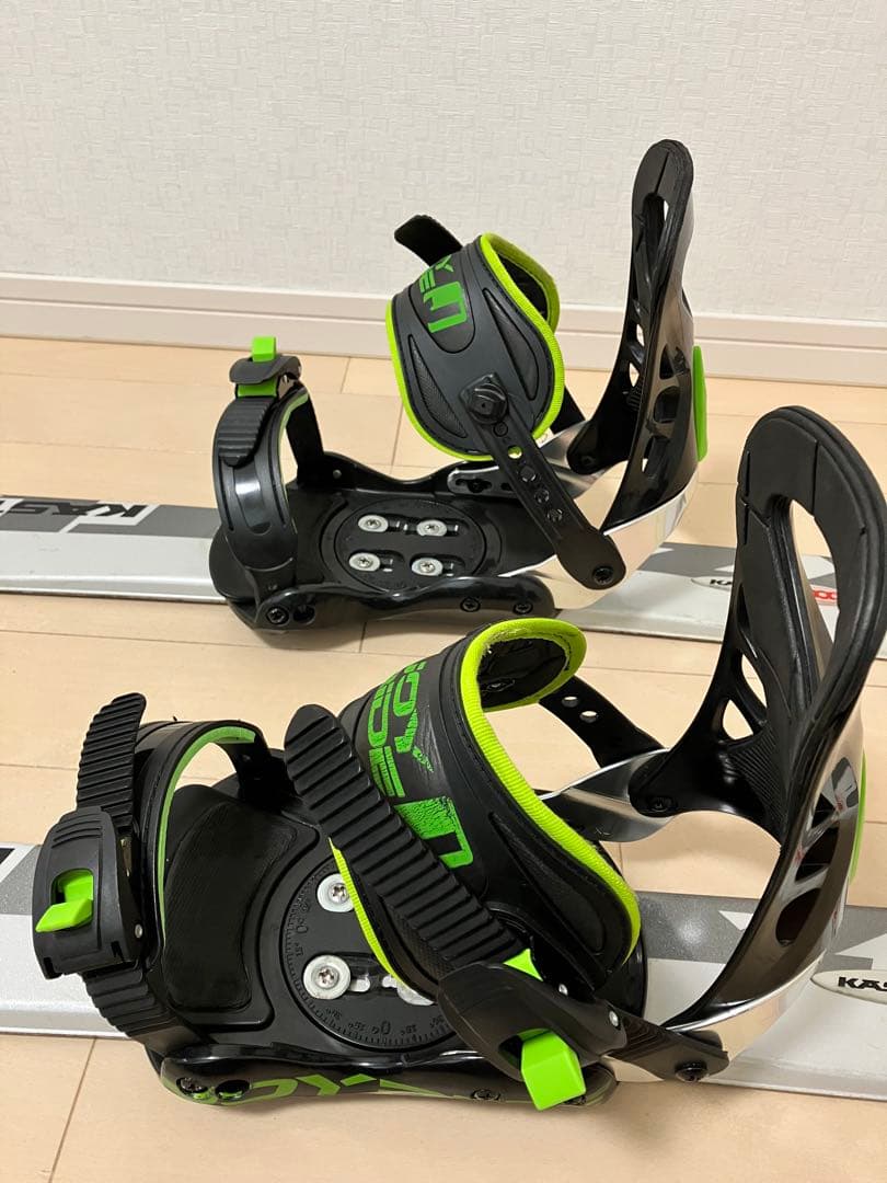 スキーボード　ショートスキー　ソフトブーツ対応スノーボードビンディング　25.5