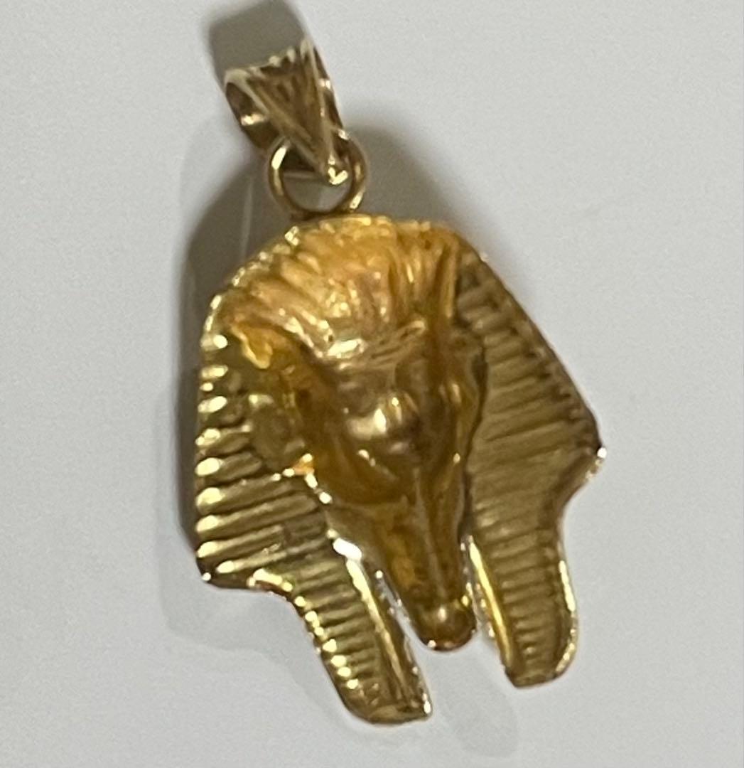 18金 ツタンカーメンヘッドネックレストップ