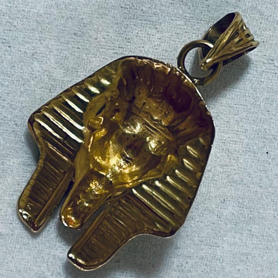 18金 ツタンカーメンヘッドネックレストップ