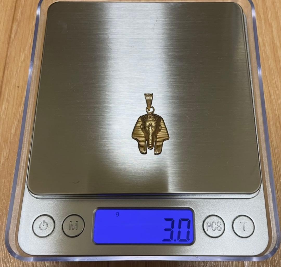 18金 ツタンカーメンヘッドネックレストップ