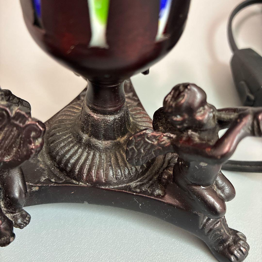 美品 ベネチアンランプ イタリア ムラノ製 ガラフランプ　天使　アンティーク