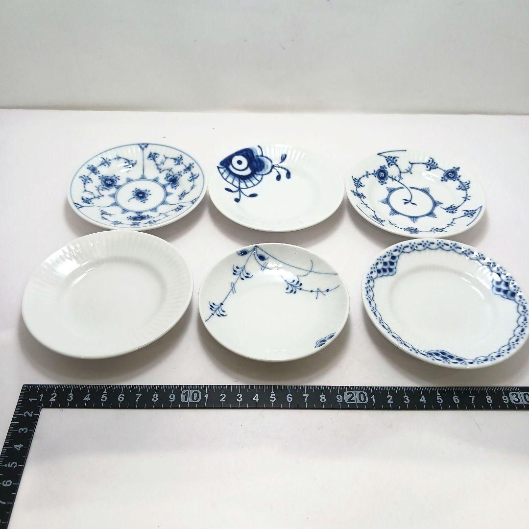 Y3269-2 ロイヤルコペンハーゲン ヒストリーミックス 小皿6枚セット　T