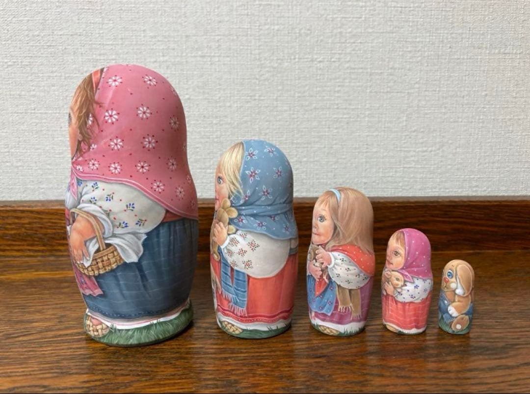 雑貨☆民族衣装マトリョーシカ5Pウサギ エレナ新作