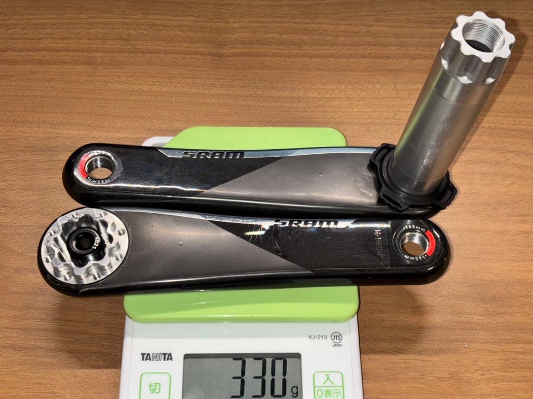 SRAM RED D1 165mm 330g 軽量カーボンクランク