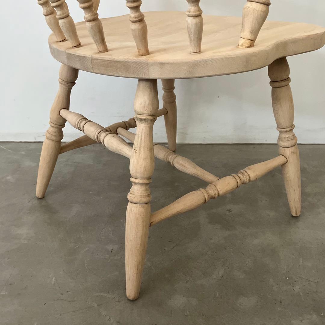 レトロ　アンティーク　古家具　剥離家具　ストリップド　ウィンザーチェア　椅子