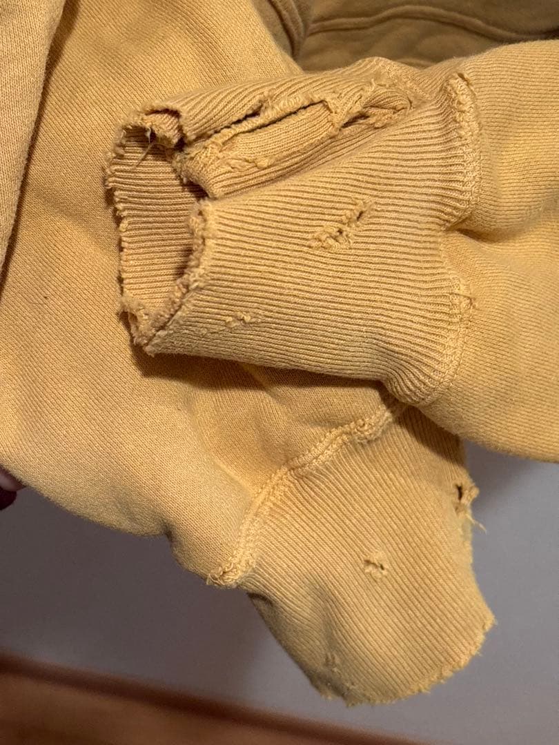 ANCELLM アンセルム DYED DAMAGE HOODIE パーカー 1