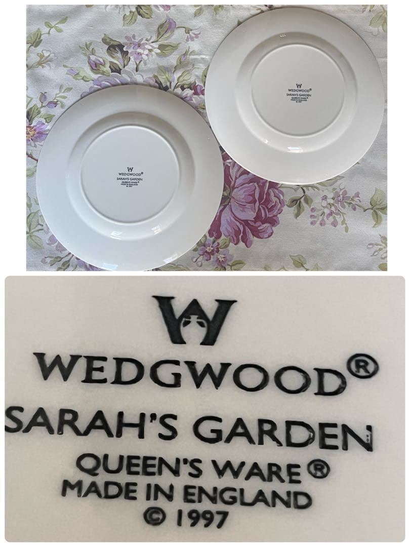 【希少品】英国製　ウェッジウッド★サラズガーデン★クリスマス限定プレート2枚