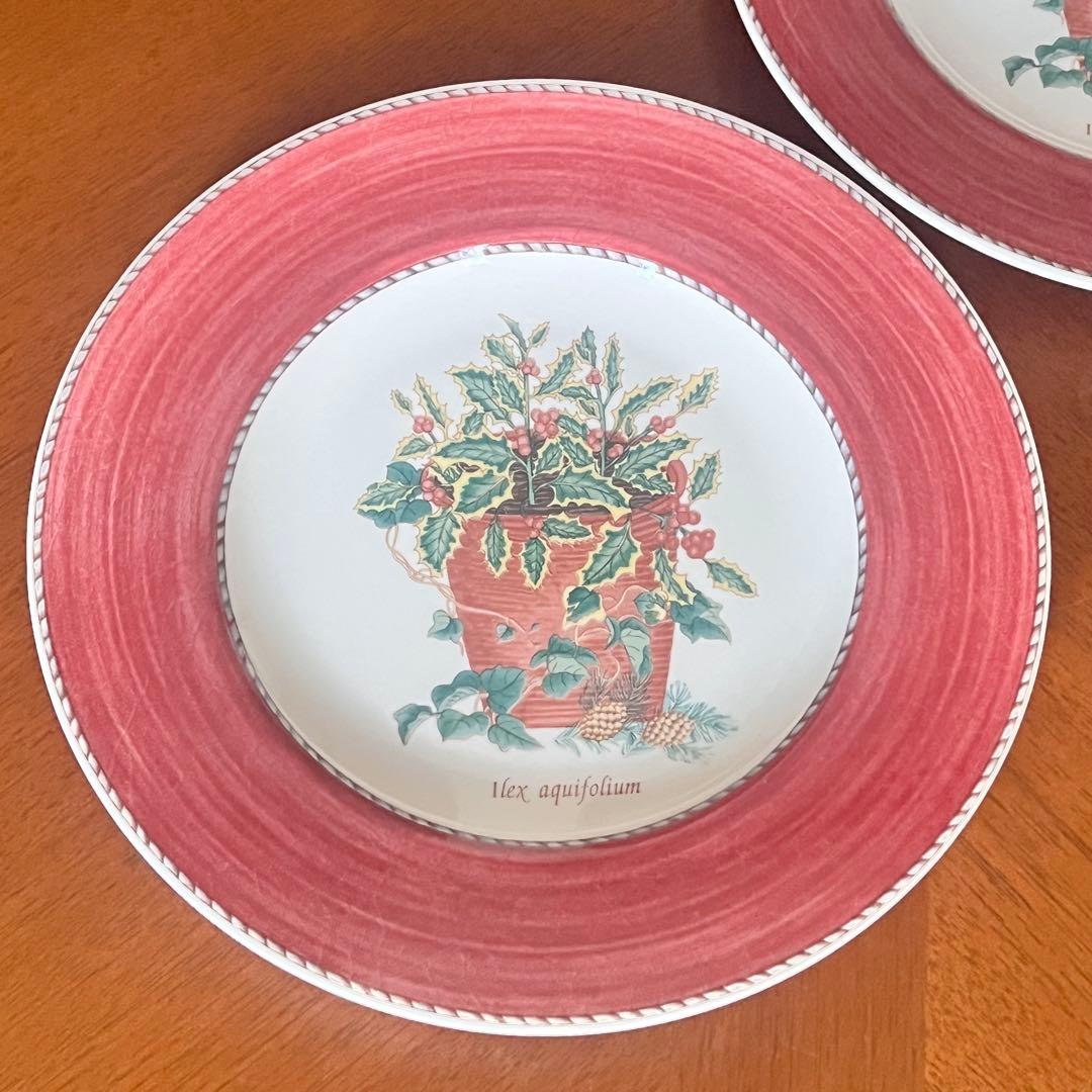 【希少品】英国製　ウェッジウッド★サラズガーデン★クリスマス限定プレート2枚