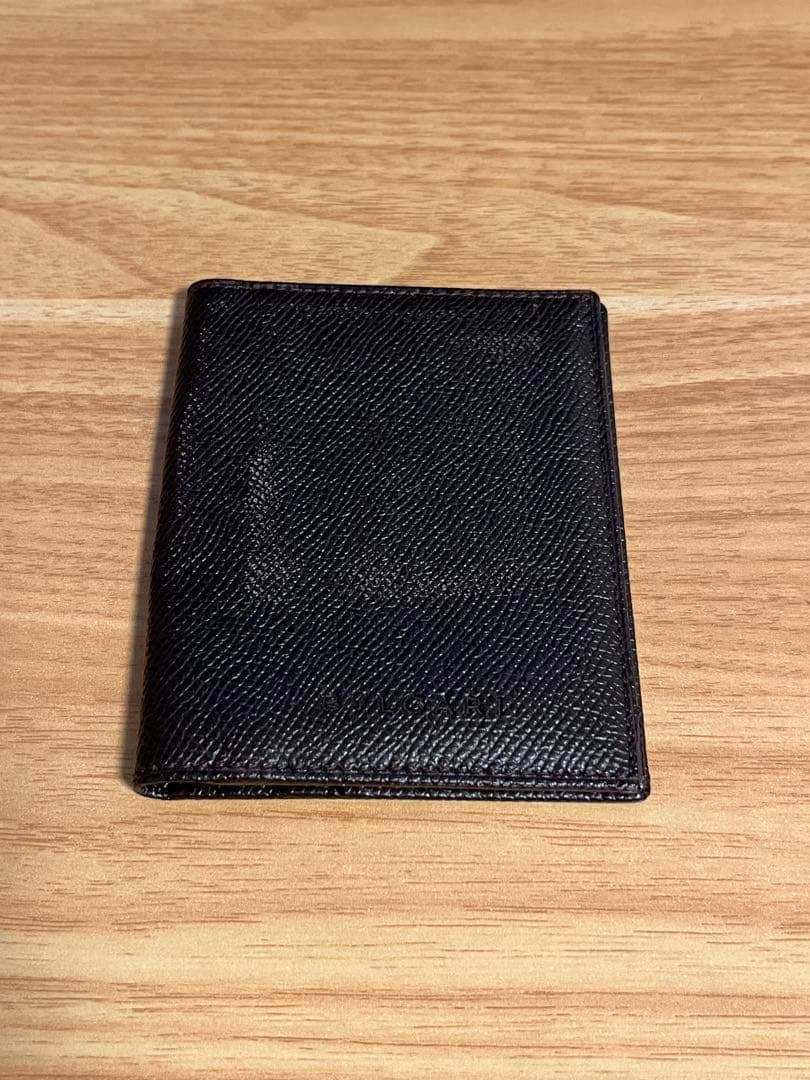 【美品】BVLGARI ダークブラウン パスポートケース