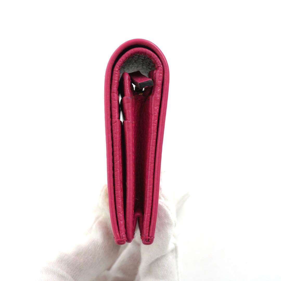 ✨未使用展示品✨　GUCCI ミニ財布　マーモント　GGロゴ 二つ折り　ピンク