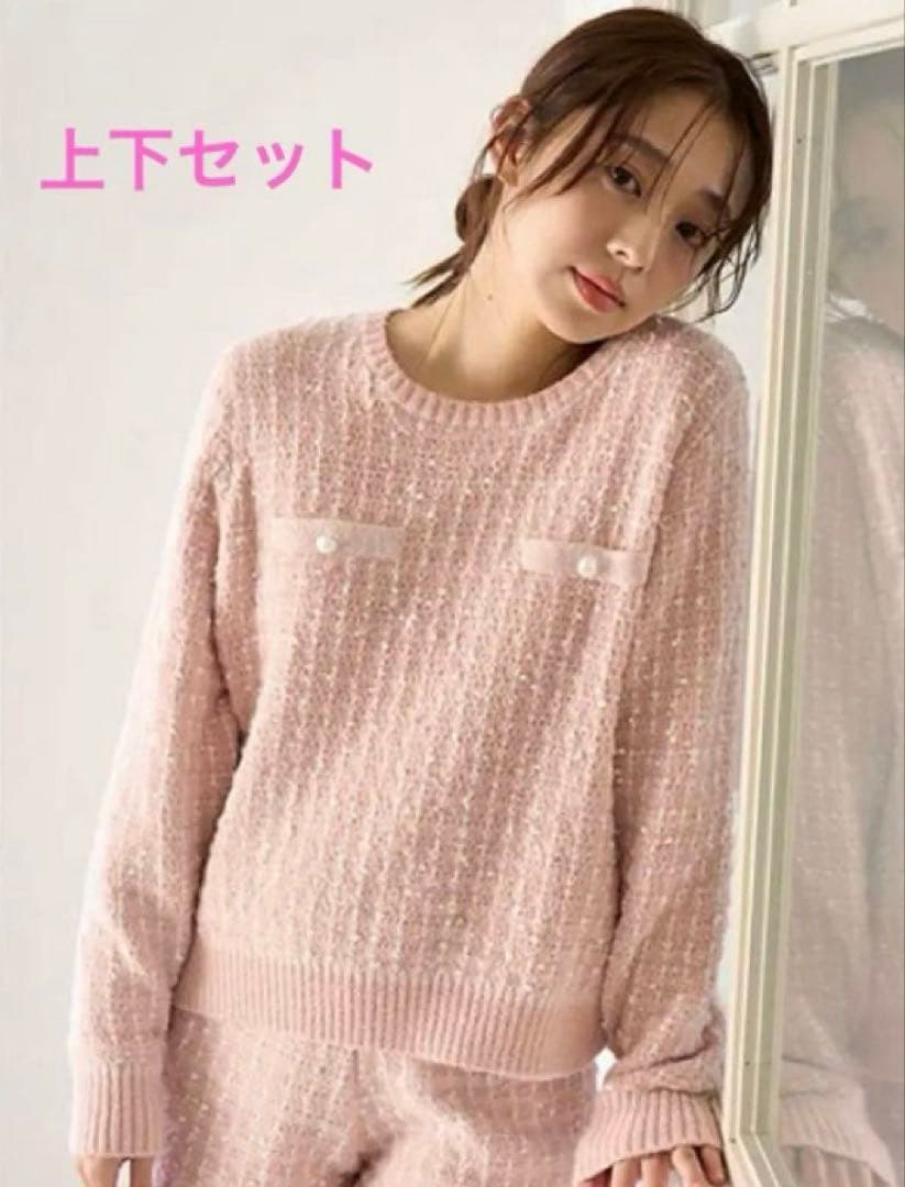 新品タグ付き　スナイデルホーム　ツイードプルオーバー&ロングパンツ