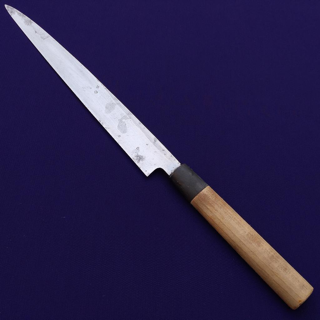 刺身包丁 有次 刃長約258㎜ 片刃 和包丁 柳刃包丁 正夫 庖丁 《0235》