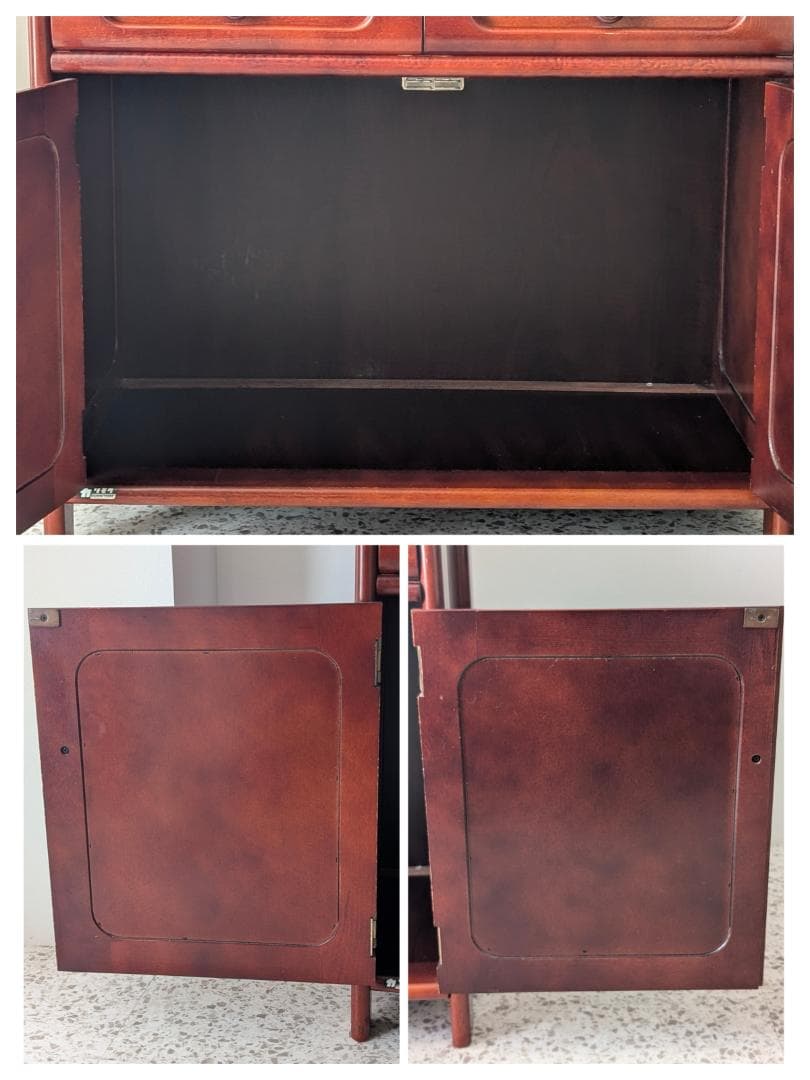 OLD karimoku カリモク 木製 キャビネット 飾り棚 ウッドシェルフ