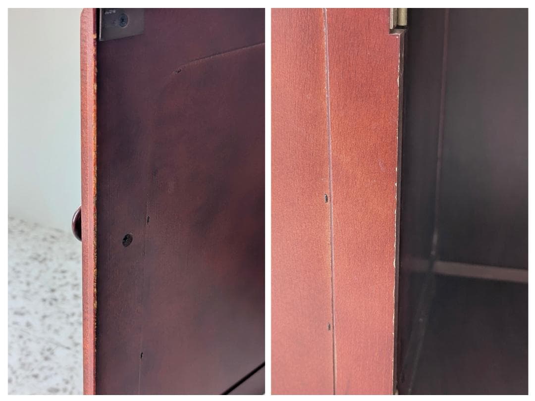 OLD karimoku カリモク 木製 キャビネット 飾り棚 ウッドシェルフ