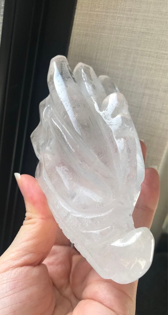 ☘️クリアクォーツ 龍の頭の形　パワーストーン 天然石