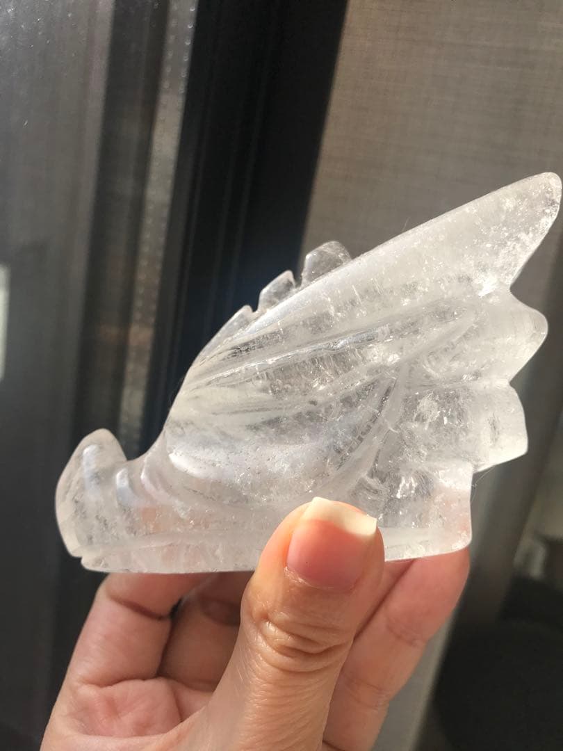 ☘️クリアクォーツ 龍の頭の形　パワーストーン 天然石