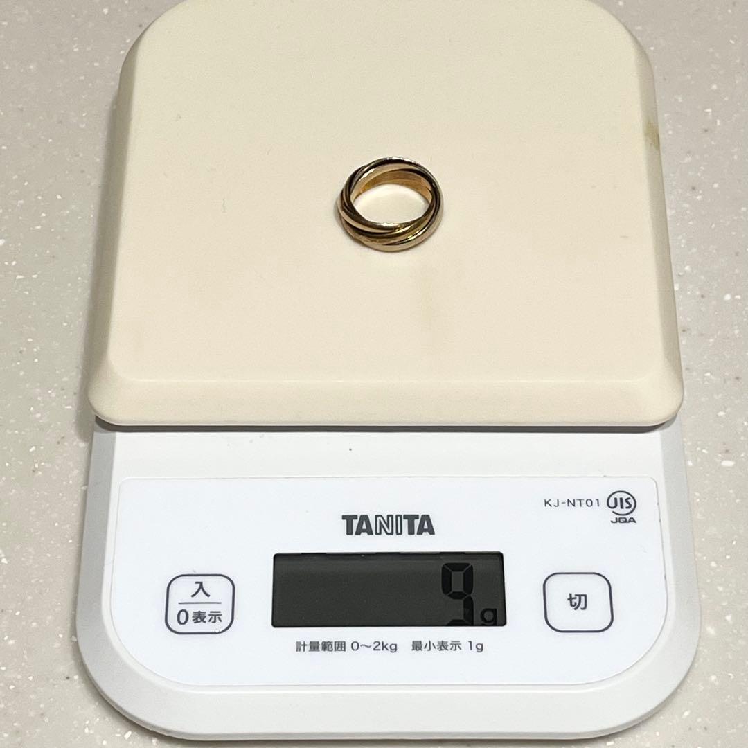 カルティエ トリニティリング 5連 スリーカラー 750 54刻印　9g程