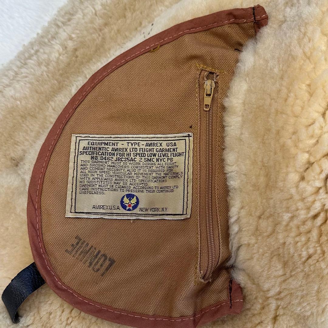 美品✨AVIREX TYPE B-3 フライトジャケット ムートン 36 M