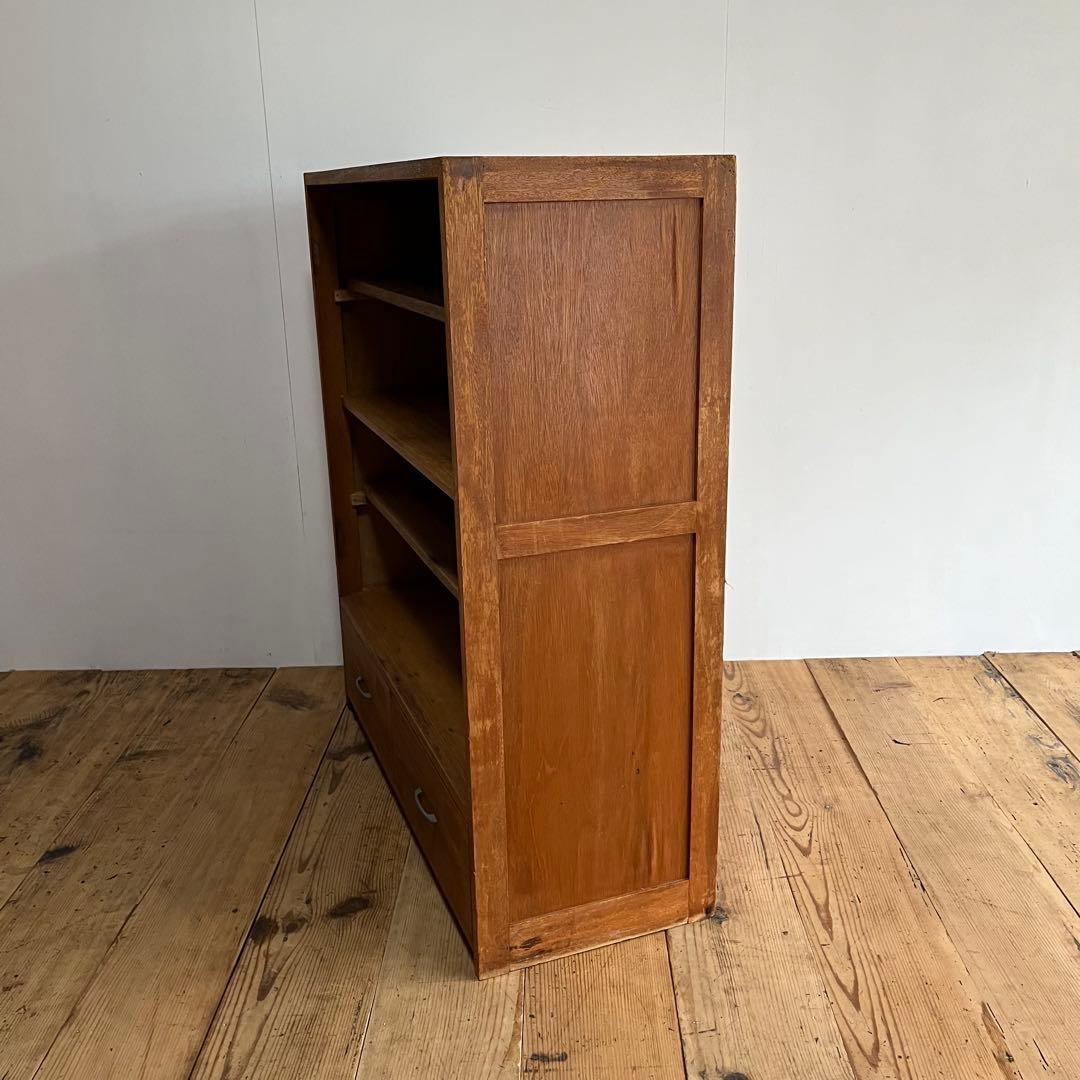 アンティーク オープンラック チェスト 棚 本棚 食器棚 レトロ