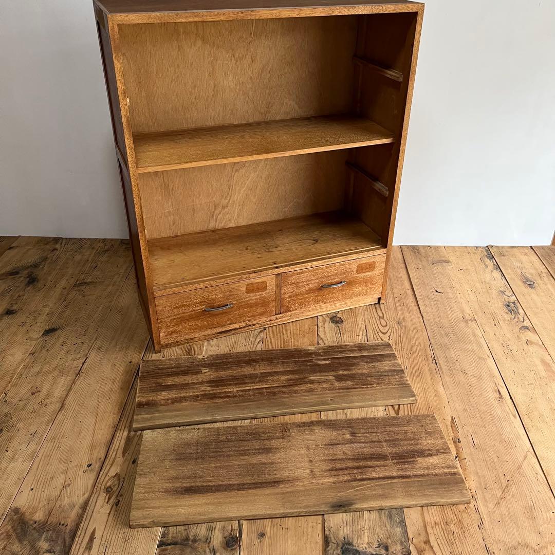 アンティーク オープンラック チェスト 棚 本棚 食器棚 レトロ