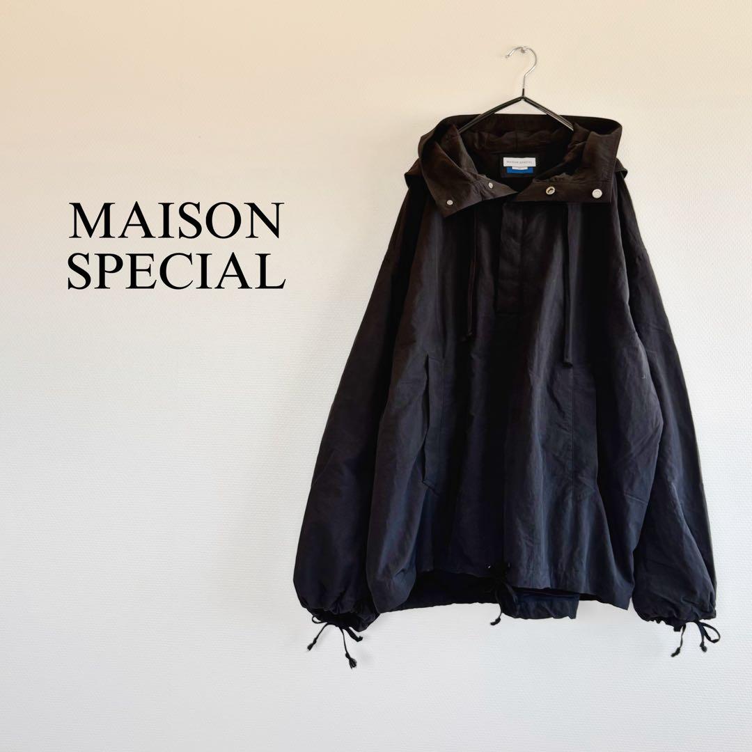 MAISON SPECIALワッシャーナイロンプライムオーバーアノラックパーカー
