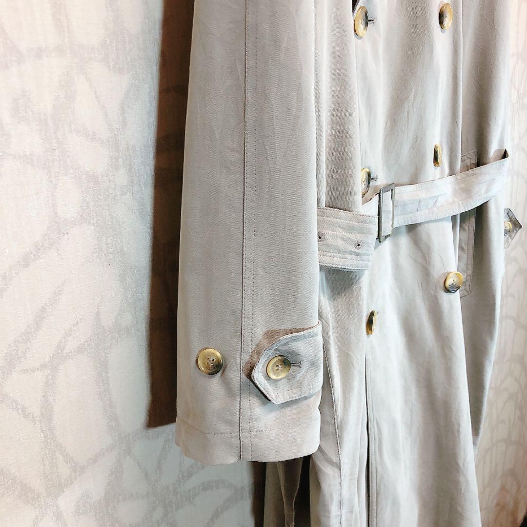 NAUTICA ノーティカ　90s ベージュ トレンチコート　ベルト付き