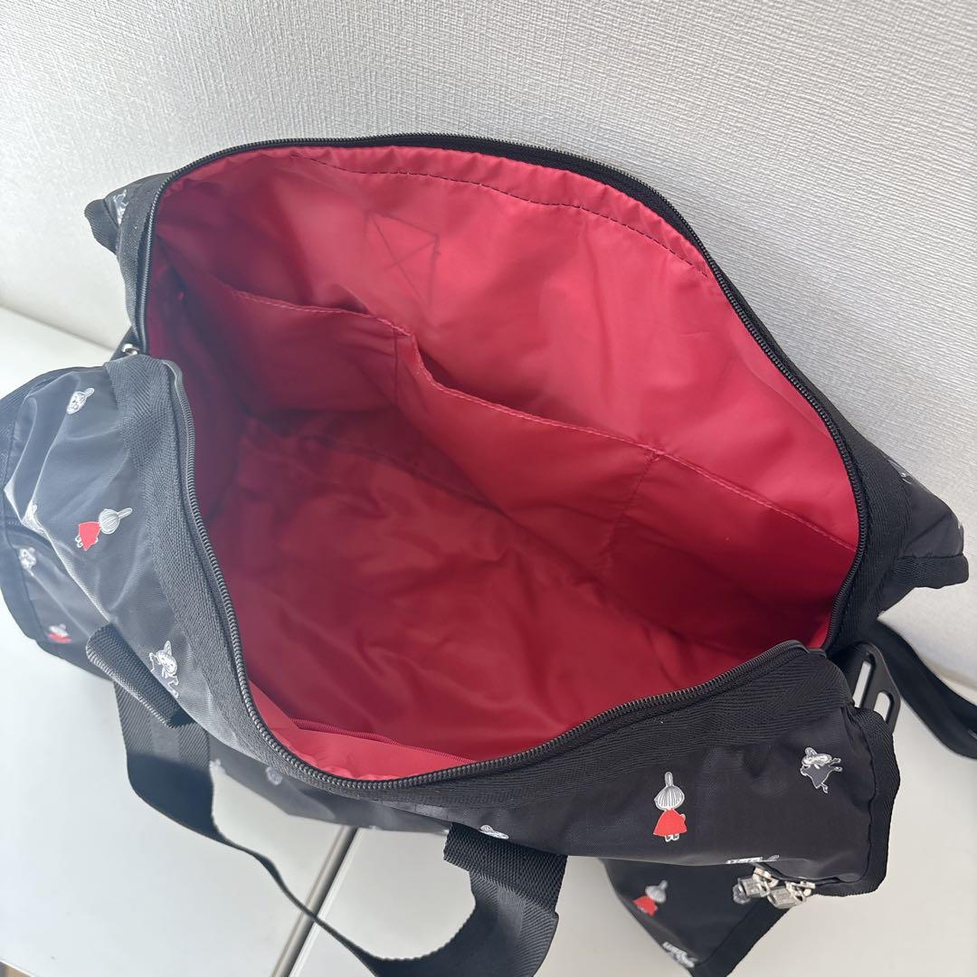 新品♡レスポートサック　ムーミン　リトルミイ　ミディアムボストン　キャリーオン