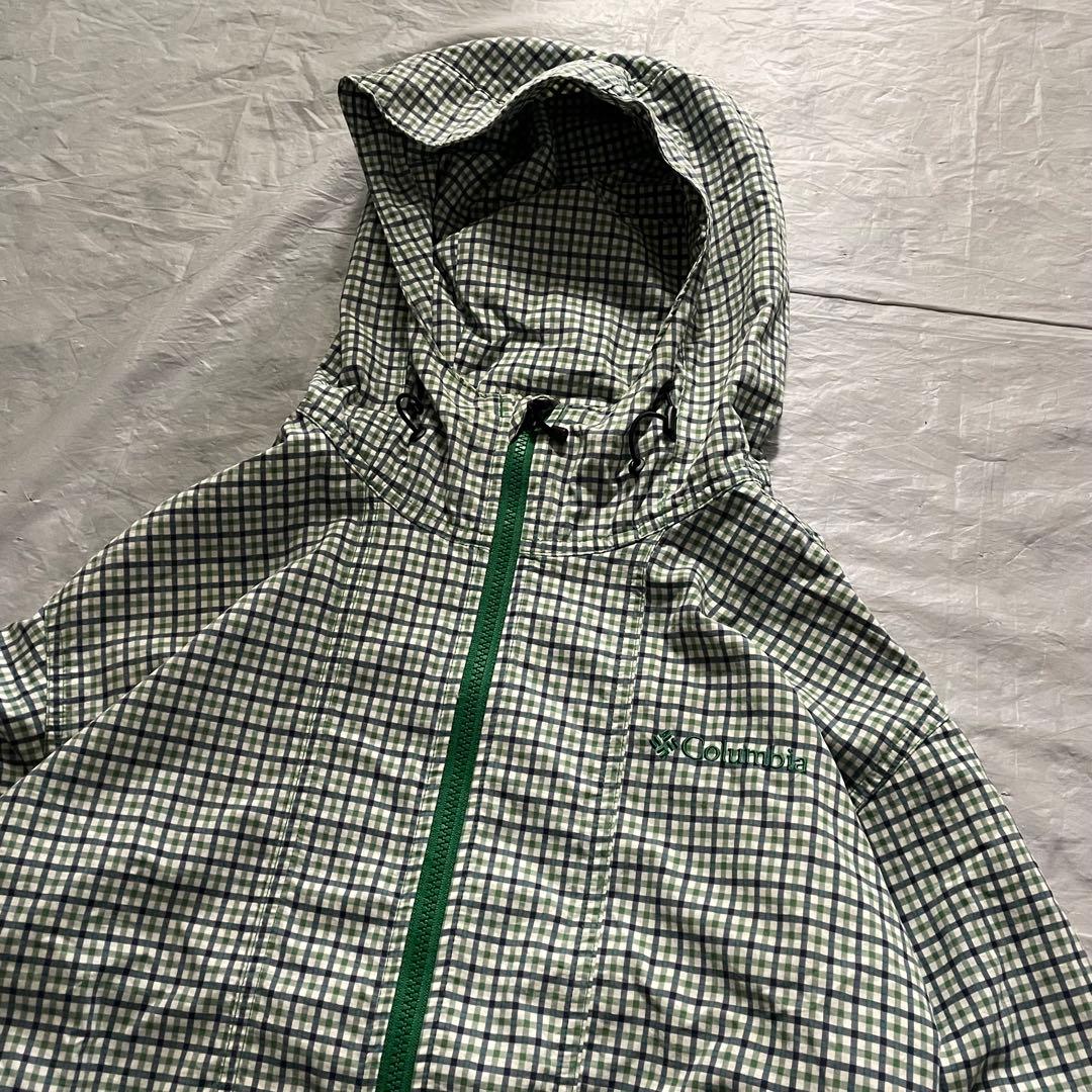 ジャケット・アウター Columbia hooded tech nylon jacket plaid