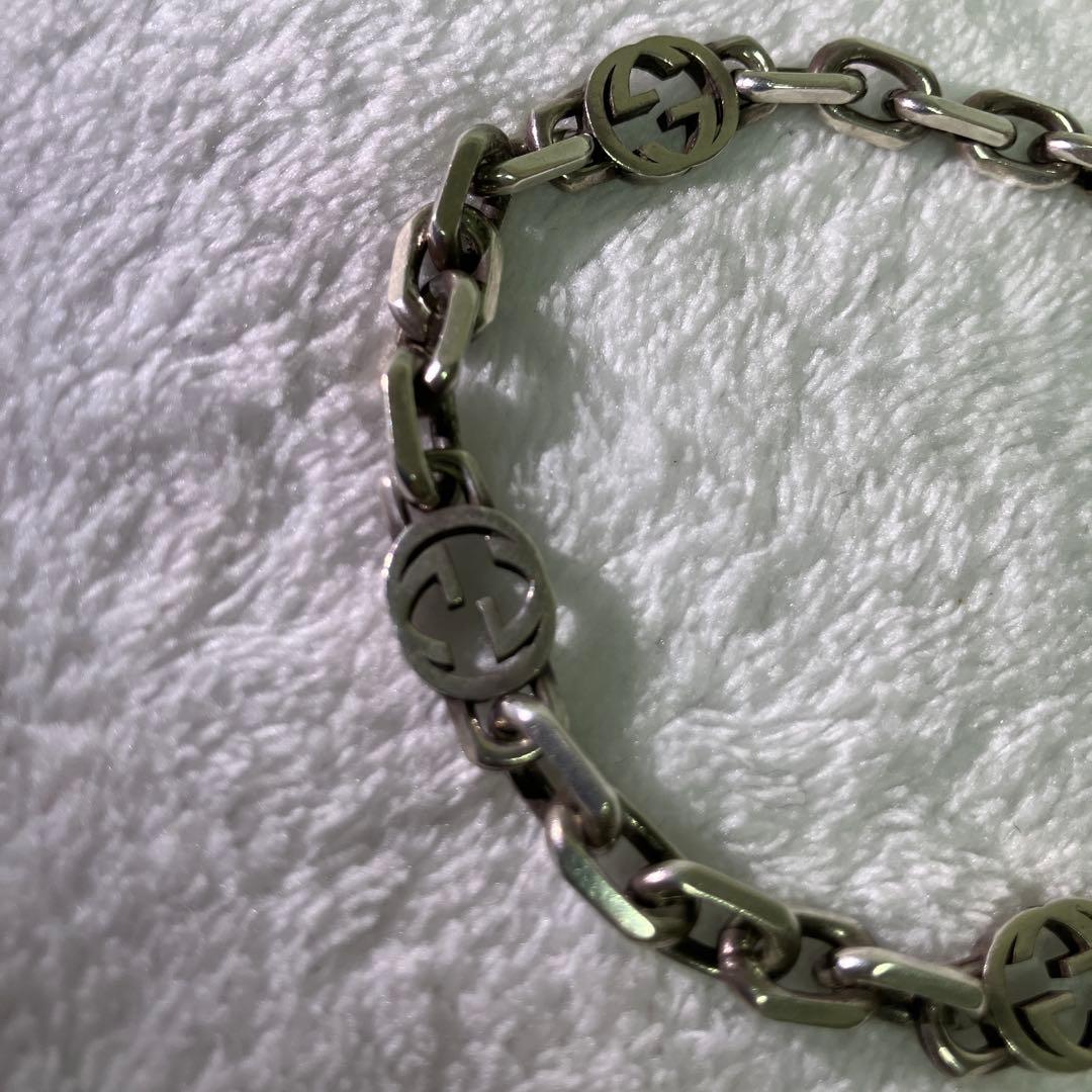 GUCCI インターロッキングG ブレスレット ※留め具部分壊れてる