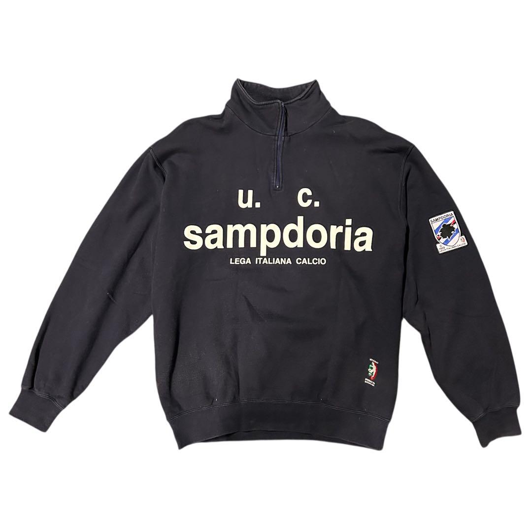 【激レア】90s サンプドリア ハーフジップトップ セリエA