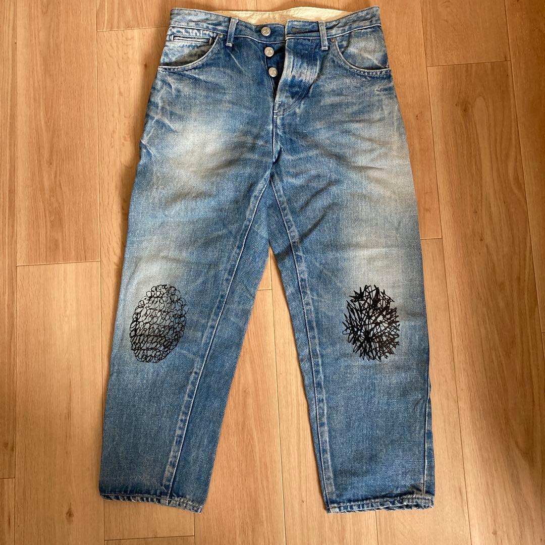 ミナペルホネン always デニム　フロッキー 36