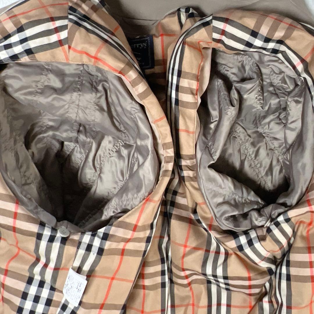 美品 バーバリーズ ダウンライナー ノバチェック ステンカラーコート ゆったり