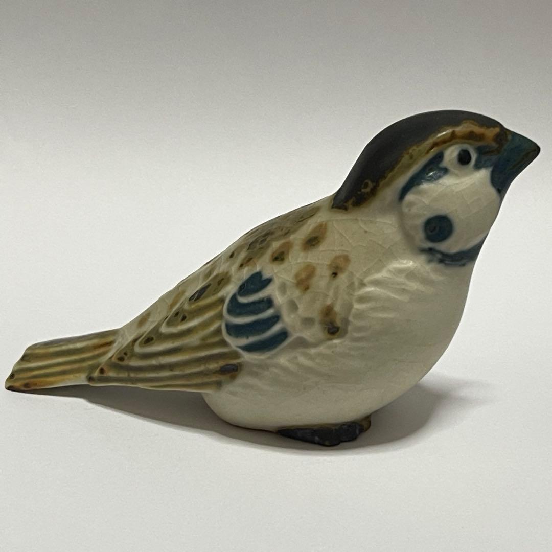 一技庵 林沐雨 群雀 京焼 置物