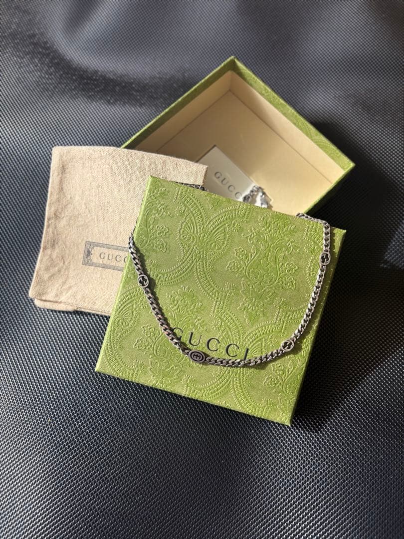 アクセサリー GUCCI Thin Interlocking G Necklace