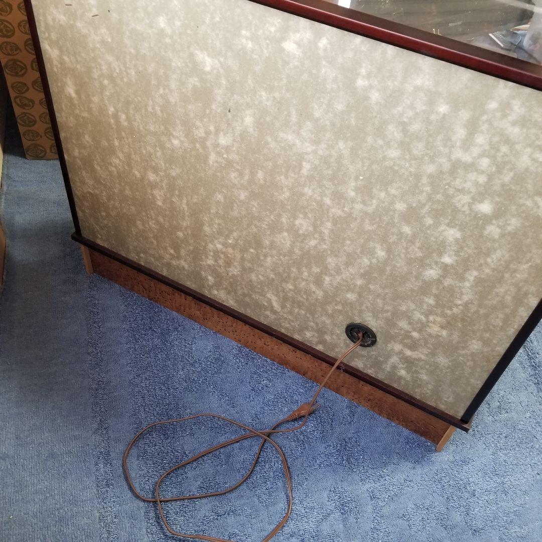 子供武将飾 五月人形 8号兜付 ガラスケース付 昭和レトロ 置物