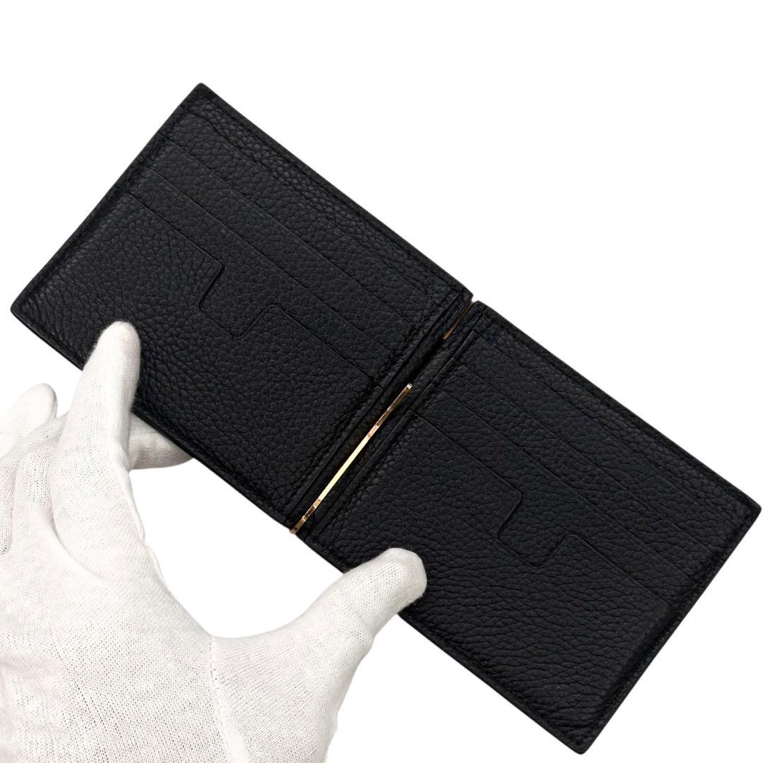 極美品 トムフォード マネークリップ 財布 札入れ カードケース コンパクト 黒