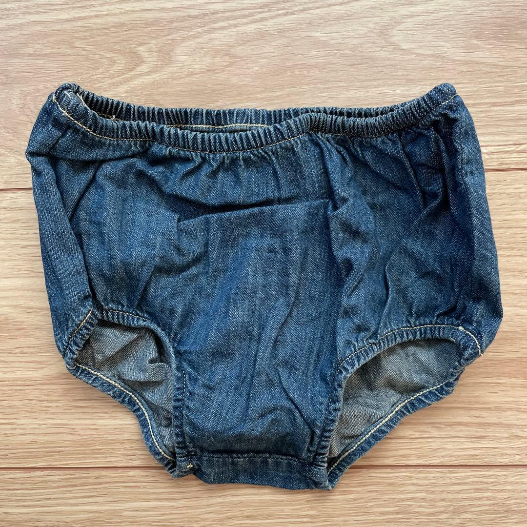 【新品】ラルフローレン　デニムワンピース パンツ付　18Ｍ　ベビー85㎝