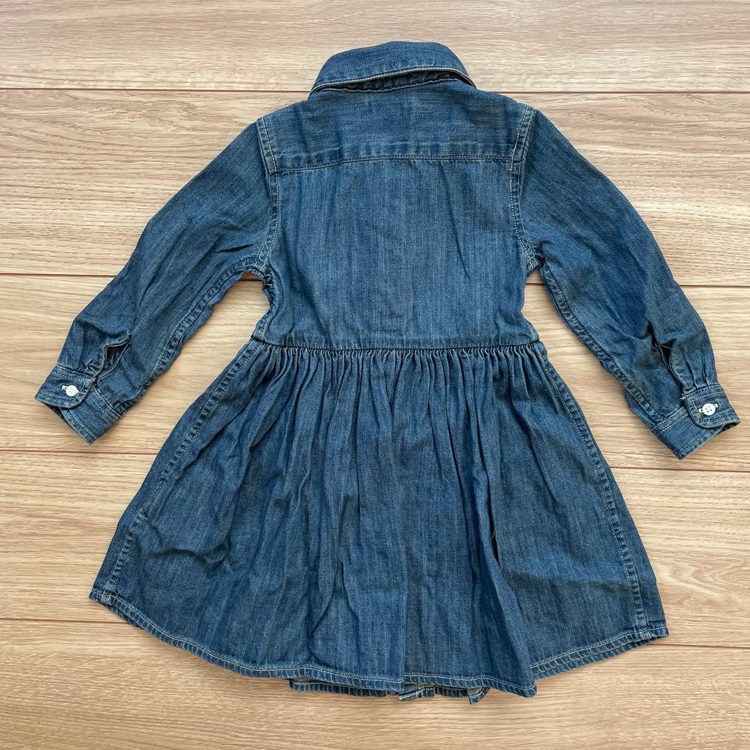【新品】ラルフローレン　デニムワンピース パンツ付　18Ｍ　ベビー85㎝