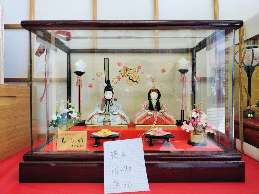 ガラスケース入り親王雛人形