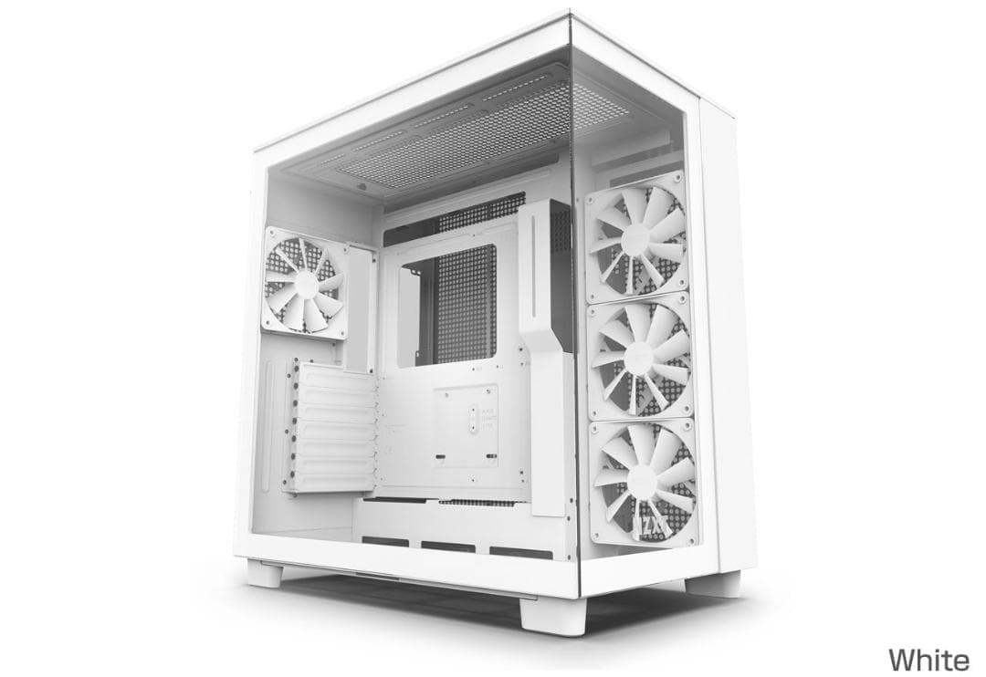 【白PCパーツ3点セット】NZXT H9 Flow / B760 / AK400