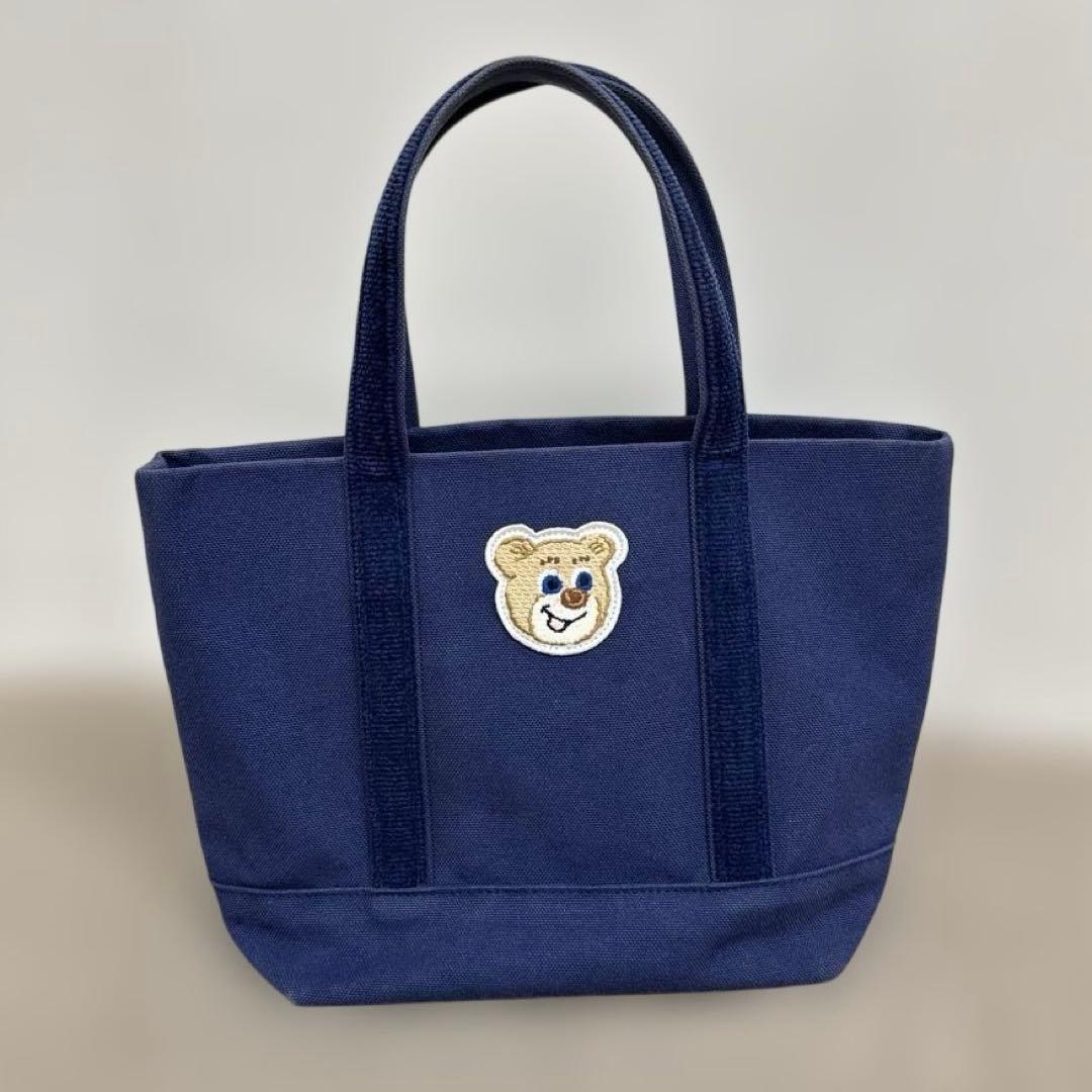 フェイラー オールドテディワッペントートバッグ ネイビー 小