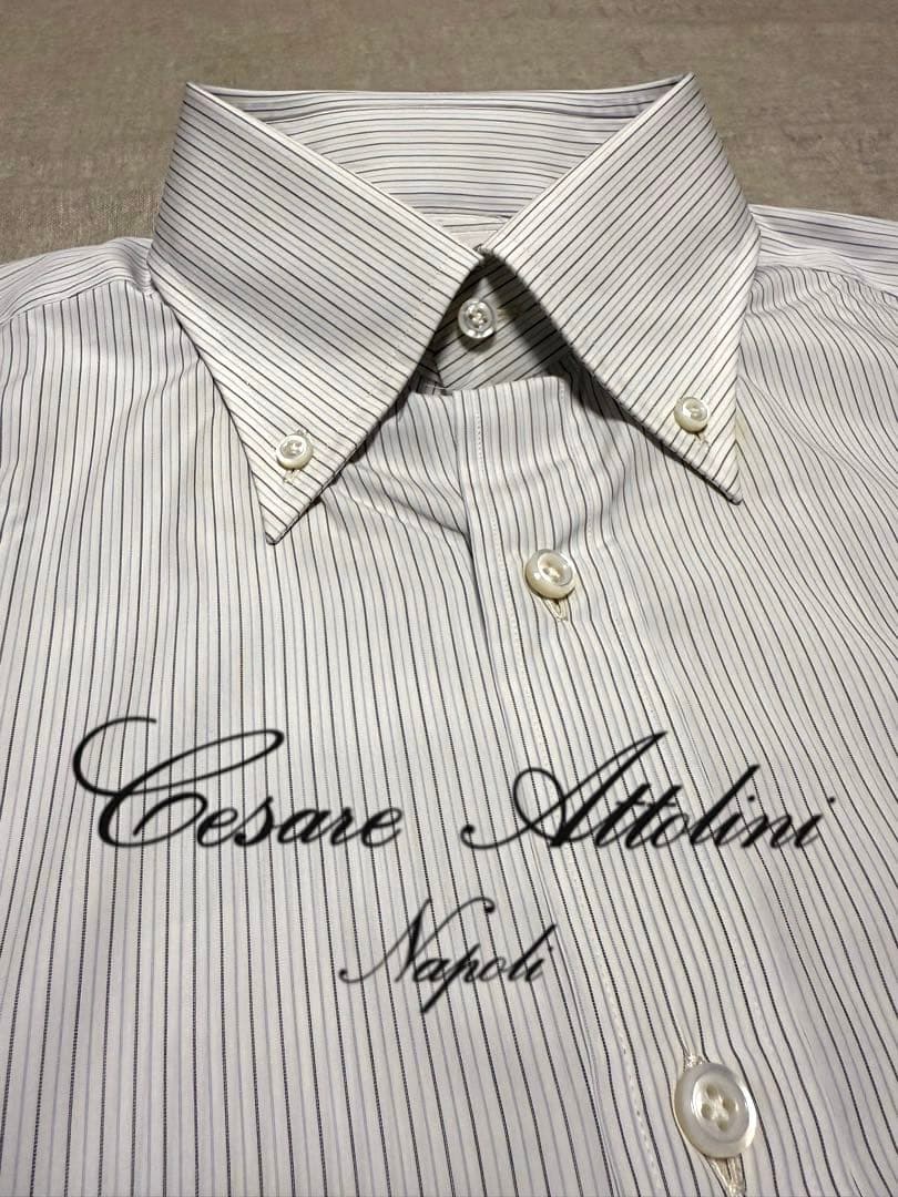 【新品】Cesare Attolini／B.Dオルタネートストライプ／サルトリア