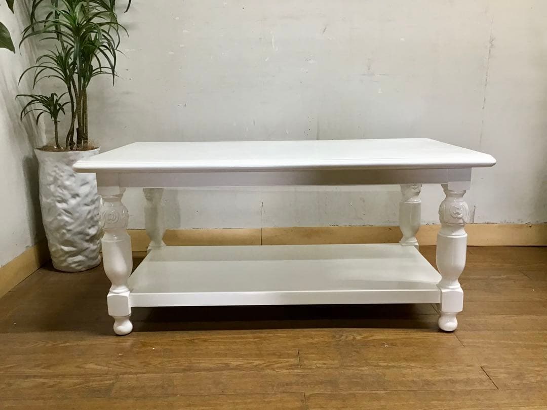 管284☆ヨーロピアンクラシック家具☆姫系☆ロココ調☆センターテーブル