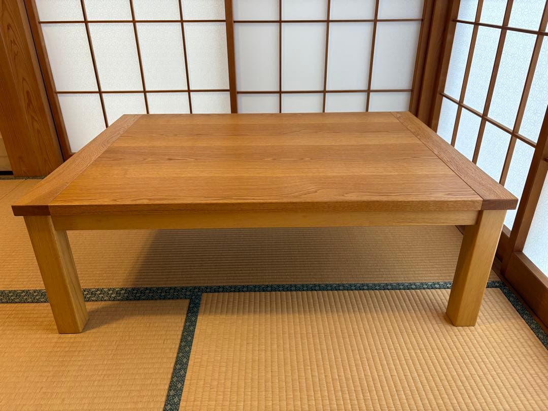 ホワイトオーク無垢材使用天板付きこたつ